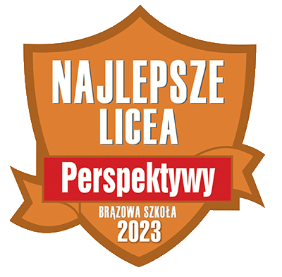 Logo brązowej szkoły rankingu Perspektyw