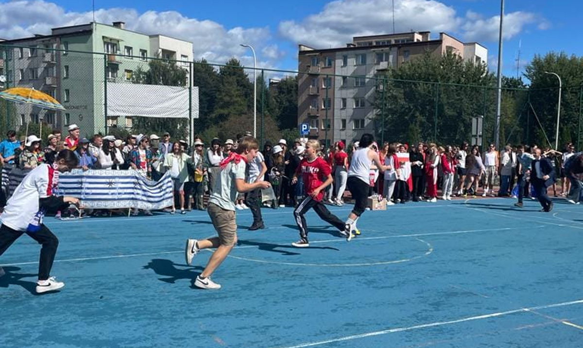 Pierwszoklasiści w konkurencji biegowej