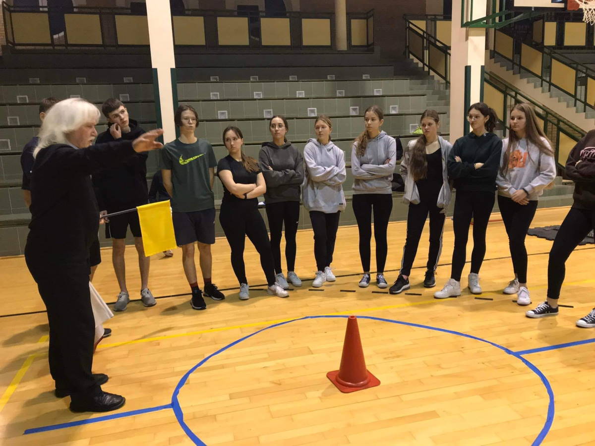 Uczestnicy zgrupowania Młodzieżowy Sędzia Sportowy
