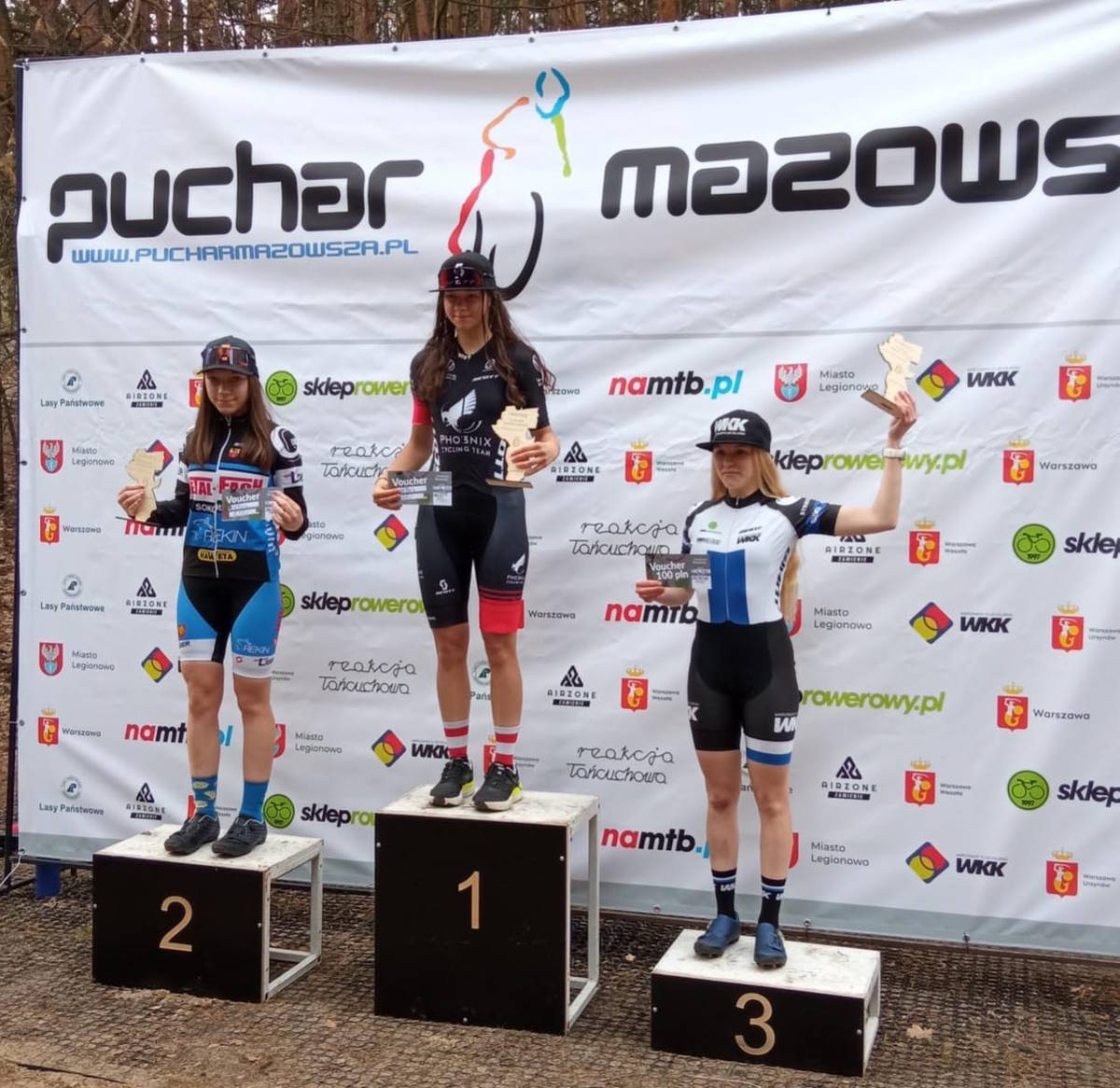 Nikola Gliniecka na podium