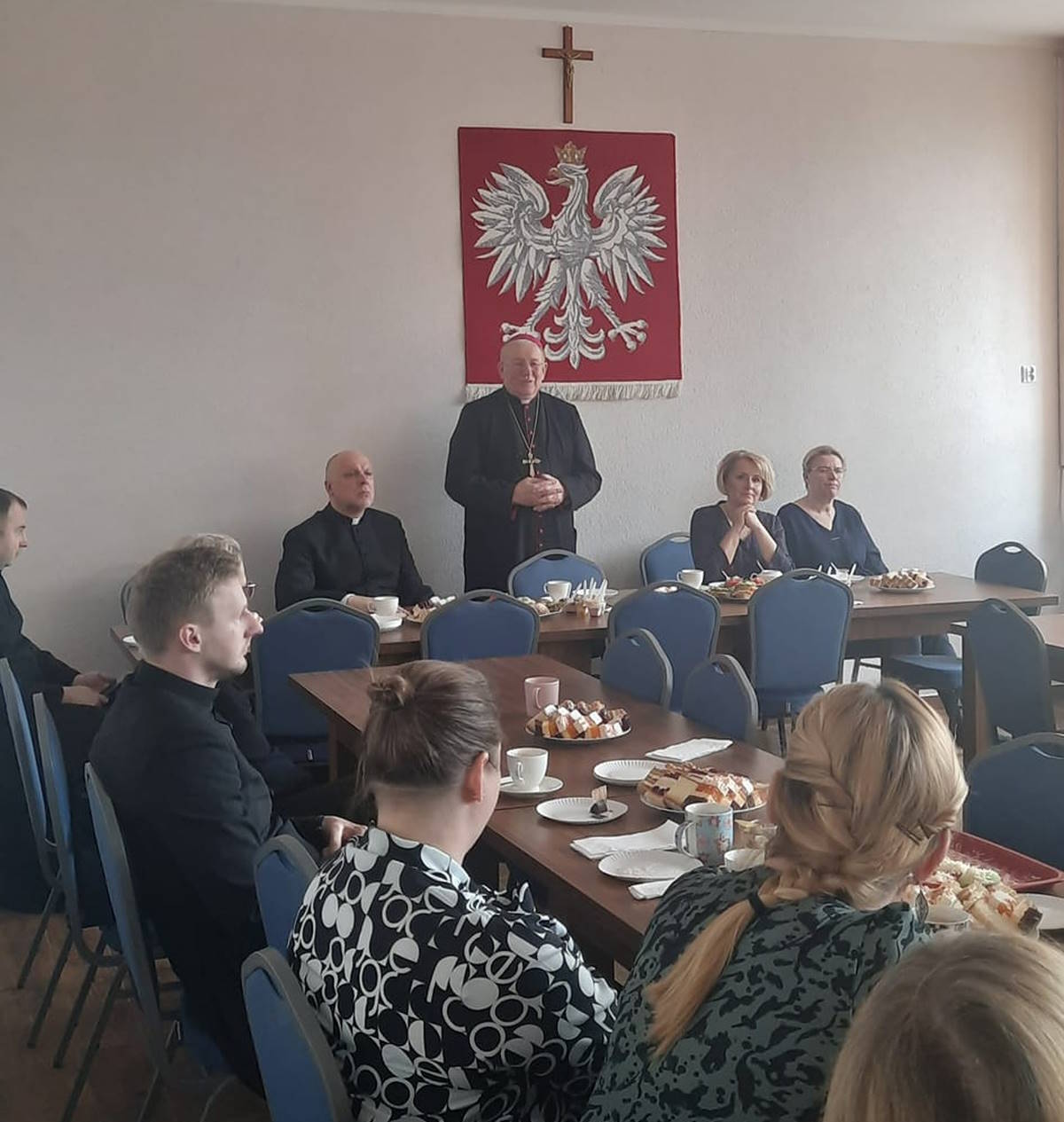 Jego Ekscelencja ks. Biskup Jerzy Mazur na spotkaniu z nauczycielami