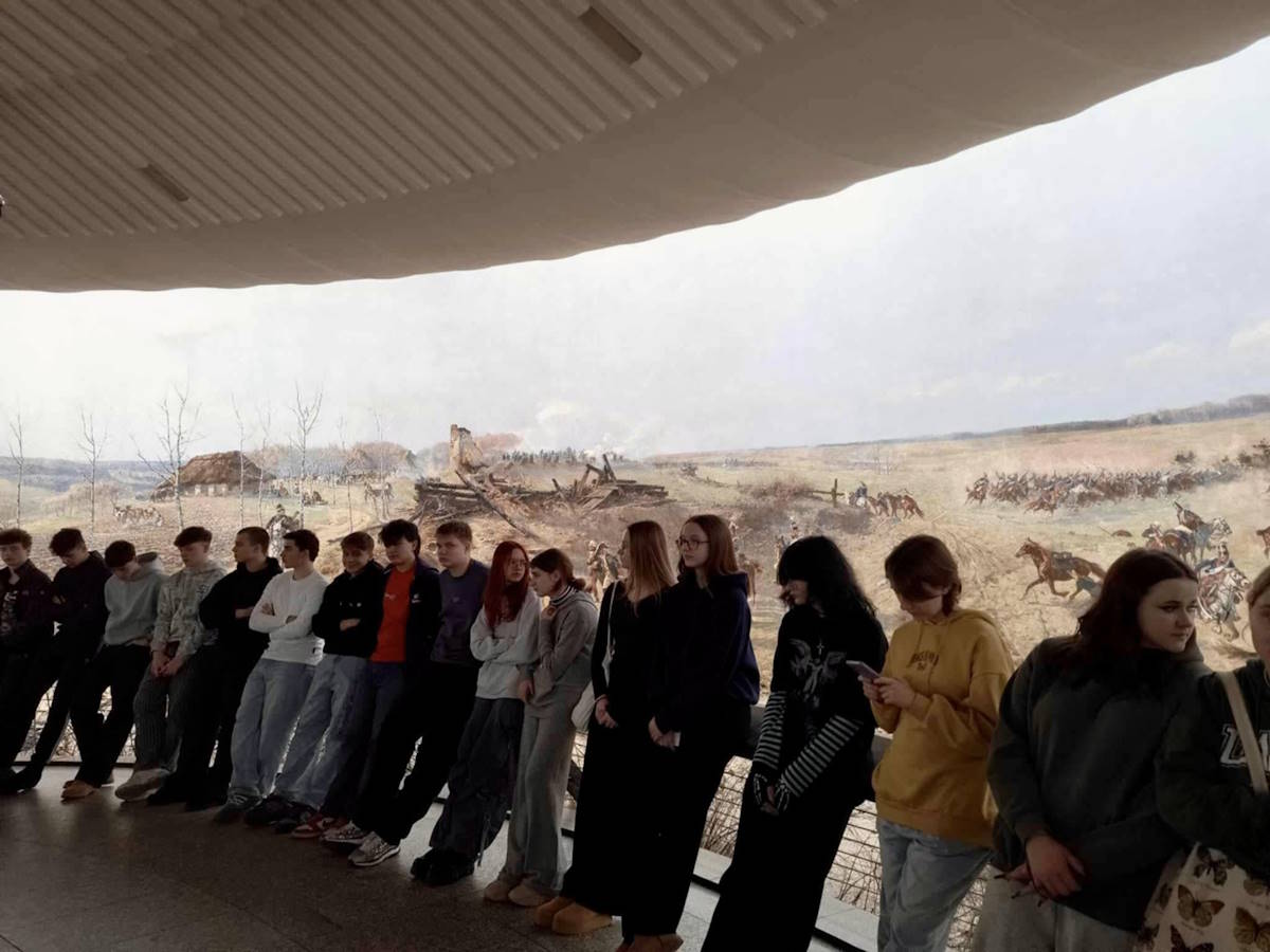 Wewnątrz Rotundy Panoramy Racławickiej