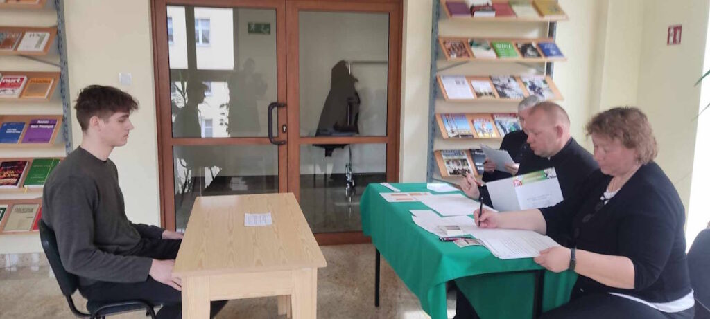 Gabriel Łaskowski przed Komisją Konkursową