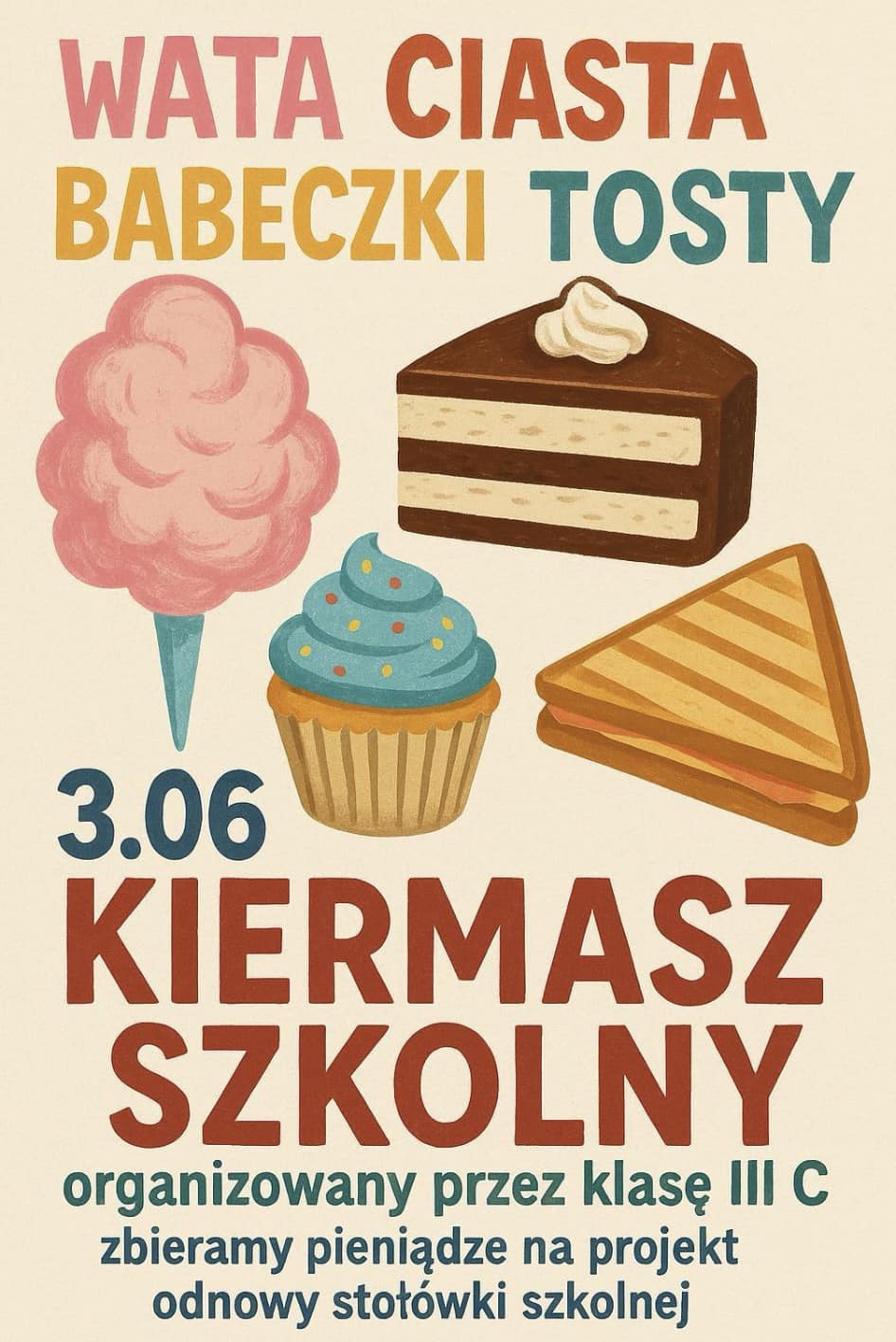 Plakat kiermaszu klasy 3C