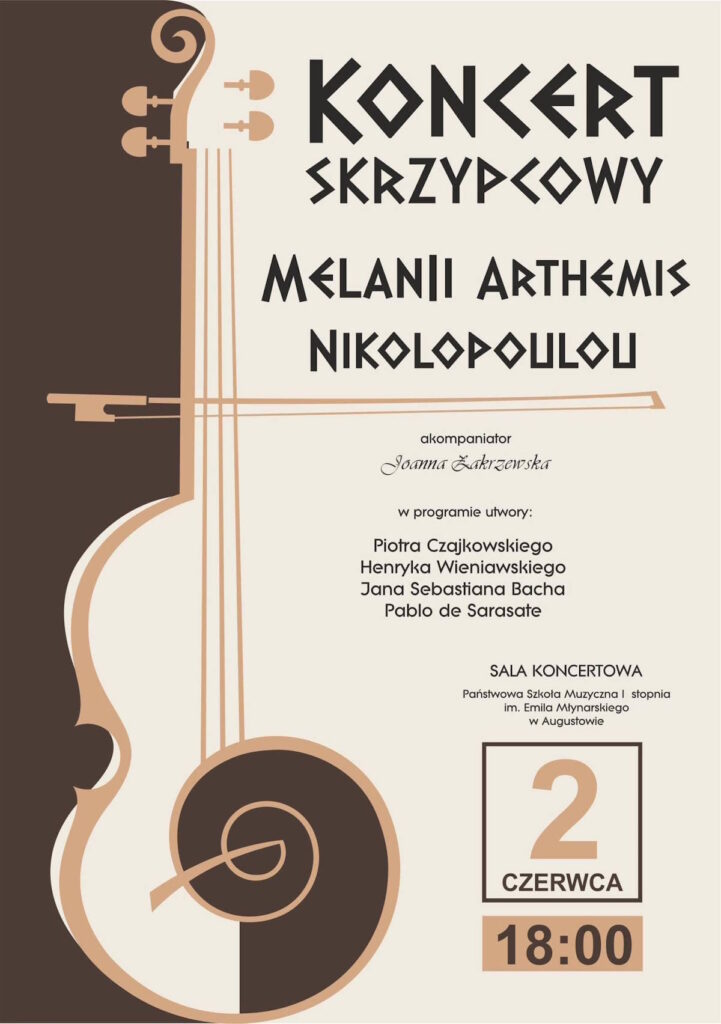 Plakat koncertu Melanii