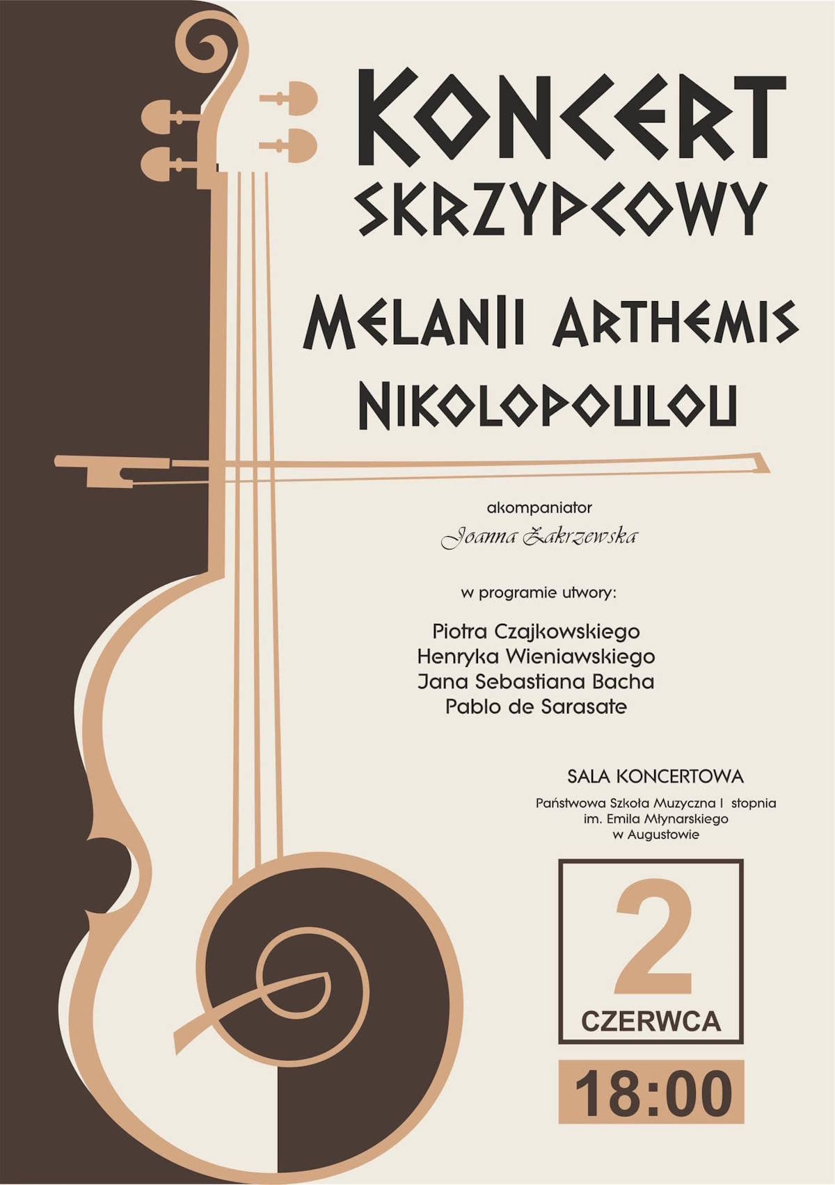 Plakat koncertu Melanii