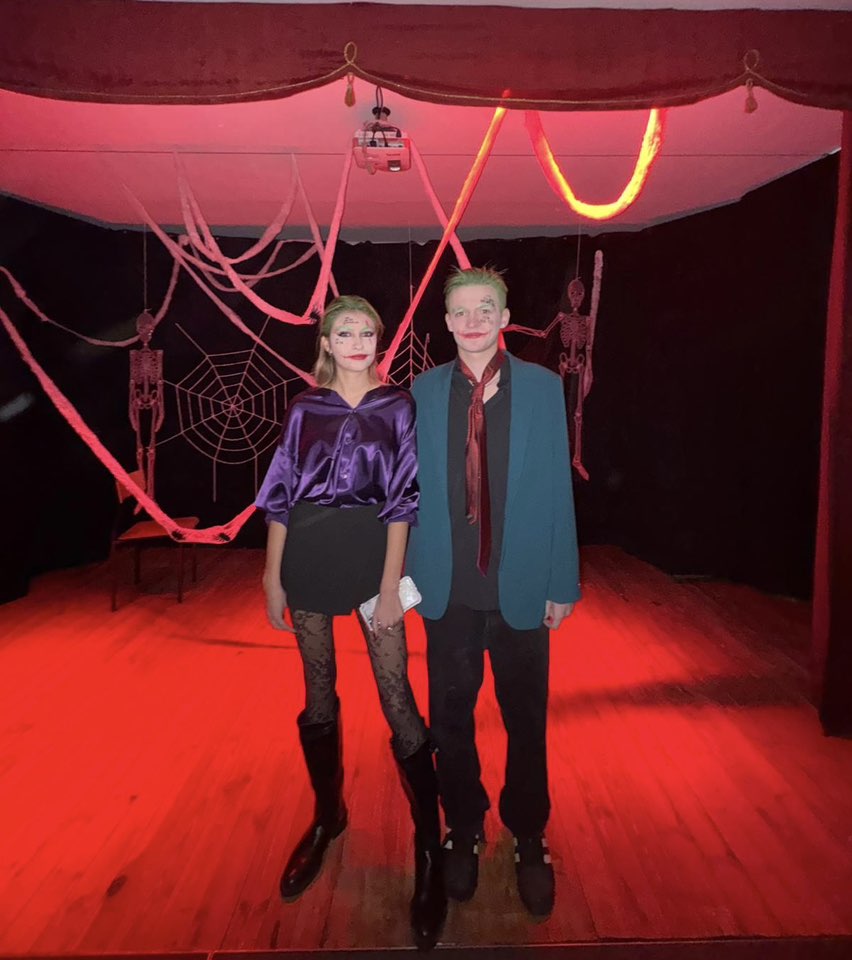 Valeriia Shvets oraz Marcel Sztejter z klasy 3E