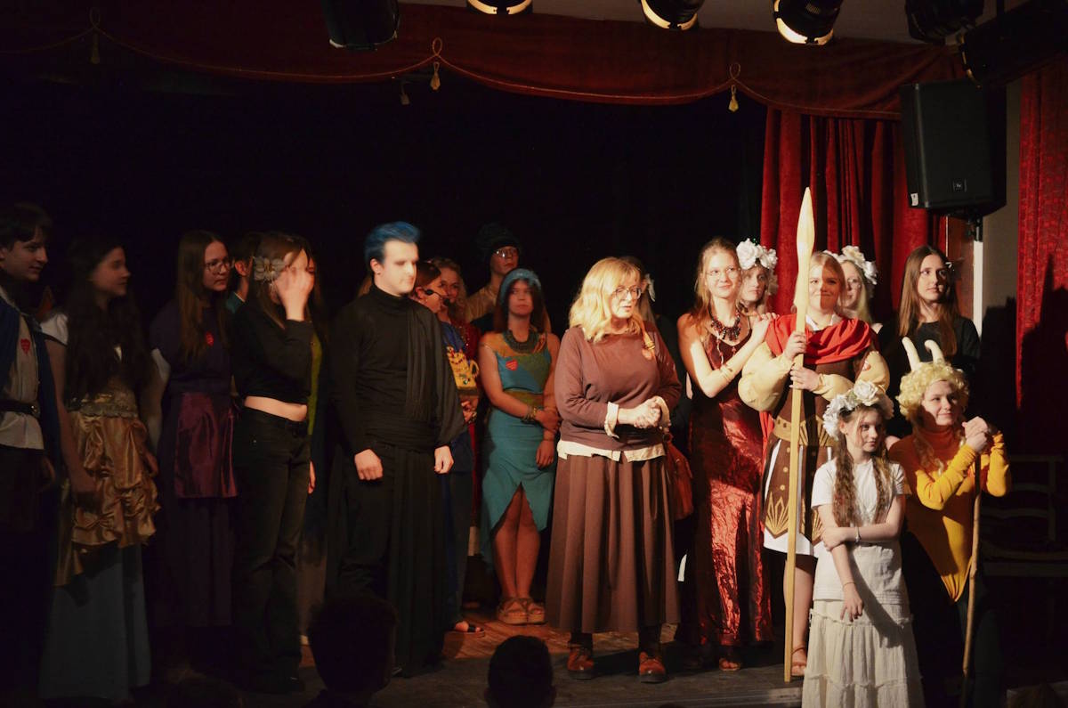 Aktorzy Res Humanae z panią Bożeną Bendig