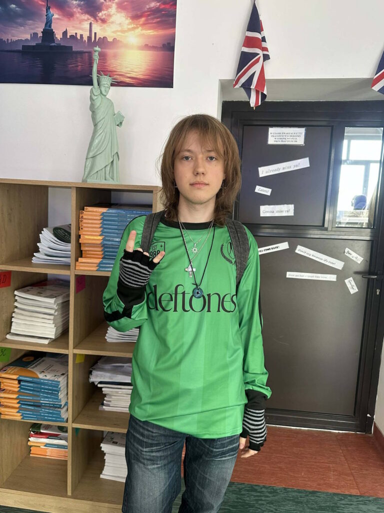 Łukasz Sidor z klasy 4C