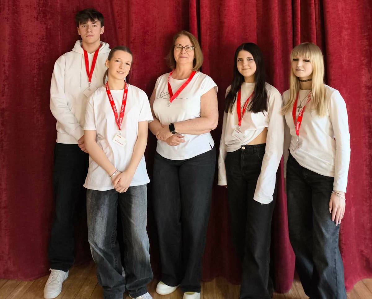 Uczniowie z klasy 3M zaangażowani w akcję