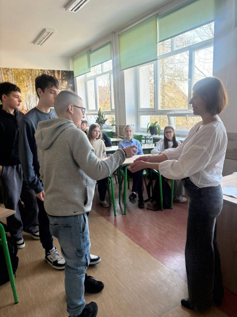 Uczestnicy turnieju z Panią Beatą Czerwińską