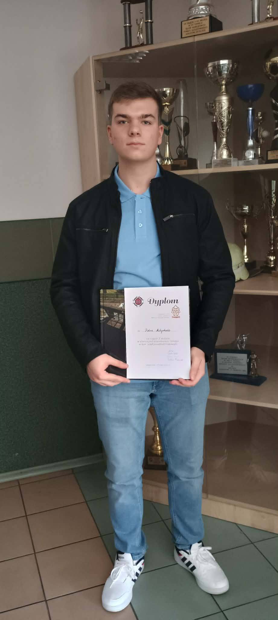 Piotr Matyskiel z klasy 3A