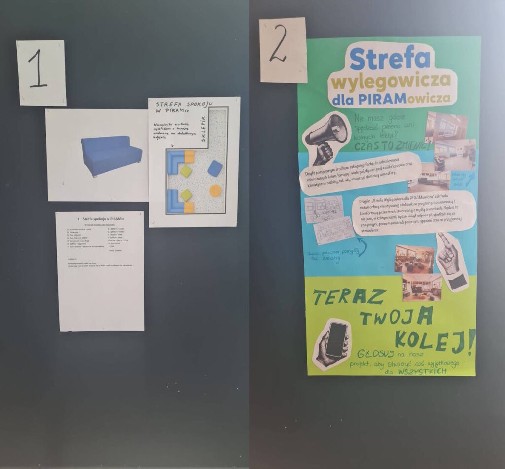 Szkolny Budżet Obywatelski - projekt strefy wylegowicza
