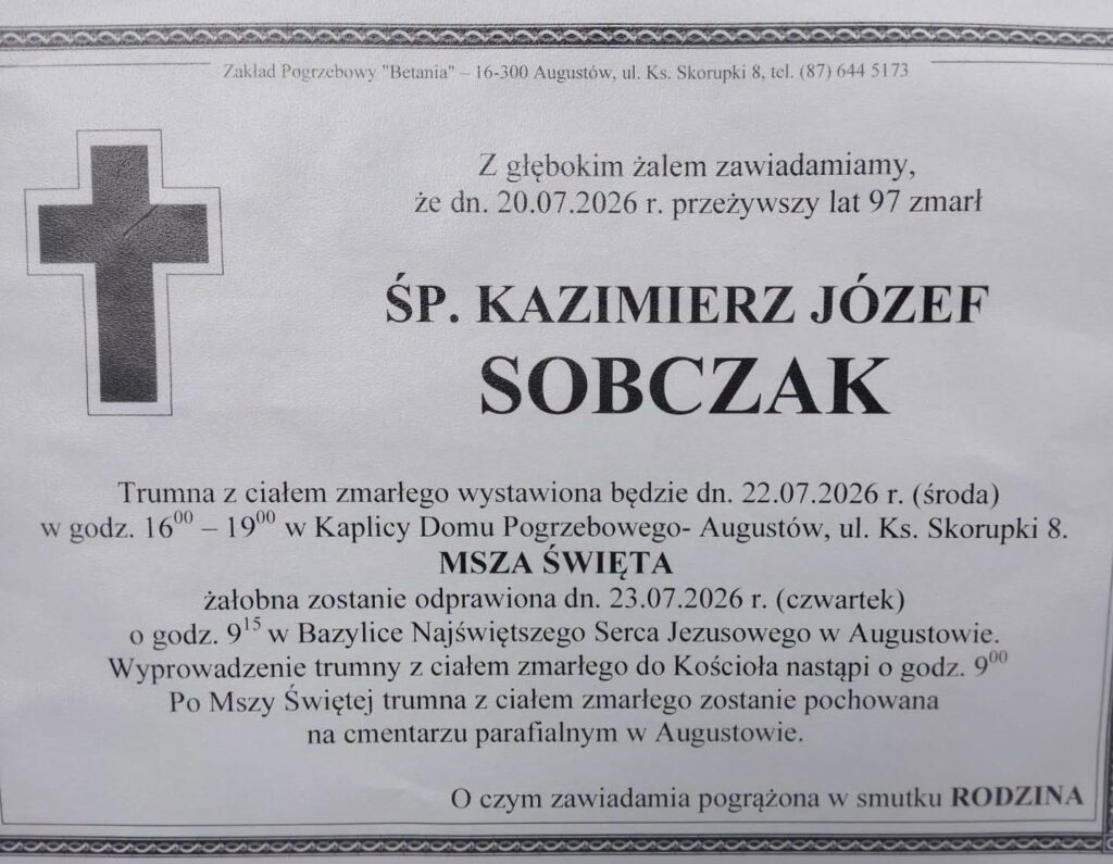 Informacje pogrzebowe