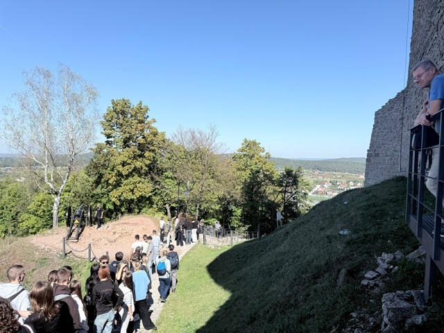 Uczestnicy wycieczki w Góry Świętokrzyskie